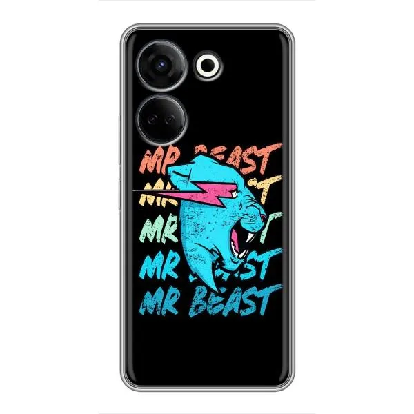Чохол з принтом «logo Mr beast» для TECNO Camon 20