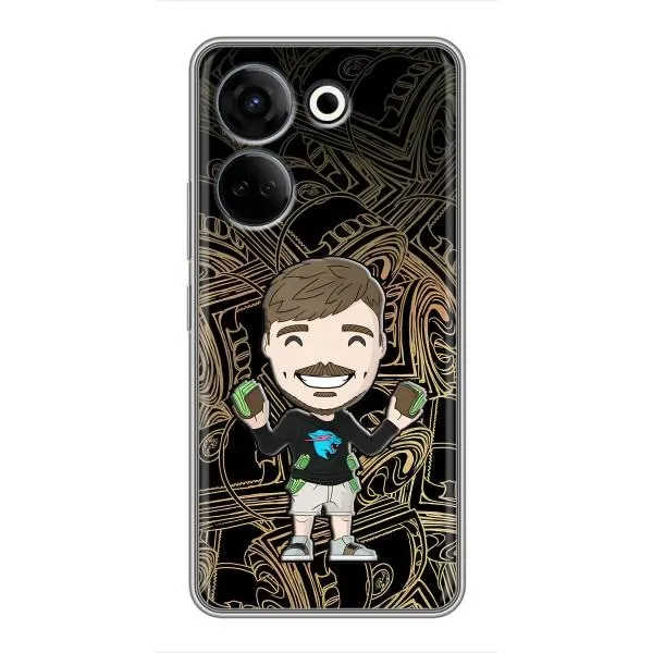Чохол з принтом «Mister Beast» для TECNO Camon 20