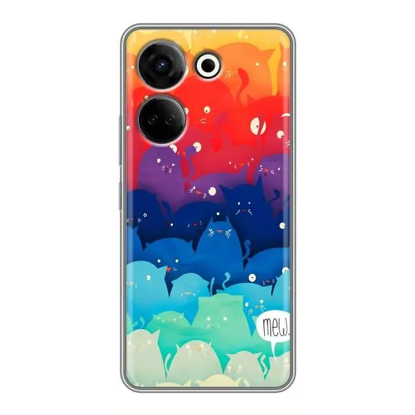 Чехол с принтом «Mew» для TECNO Camon 20