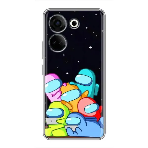 Чехол с принтом «Скины в космосе» для TECNO Camon 20
