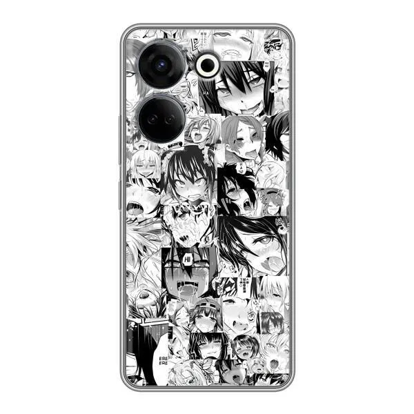 Чохол з принтом «Ahegao manga» для TECNO Camon 20