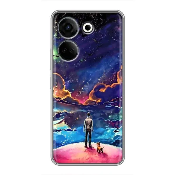 Чехол с принтом «Галактический вид» для TECNO Camon 20