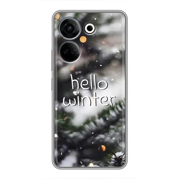 Чехол с принтом «Hello winter» для TECNO Camon 20