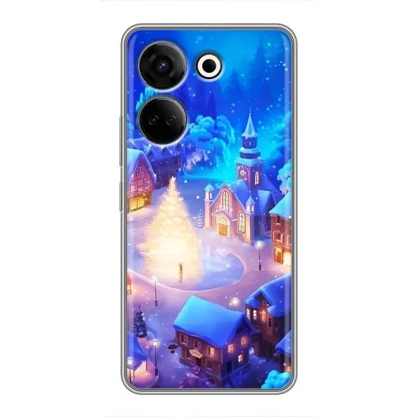 Чохол з принтом «Різдвяне місто» для TECNO Camon 20 Чохол з принтом «Різдвяне місто» для TECNO Camon 20