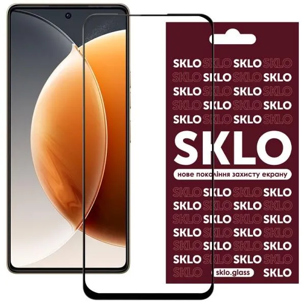 Защитное стекло SKLO 3D для TECNO Camon 30 (CL6) — Черный — фото 1 Защитное стекло SKLO 3D для TECNO Camon 30 (CL6) — Черный — фото 1