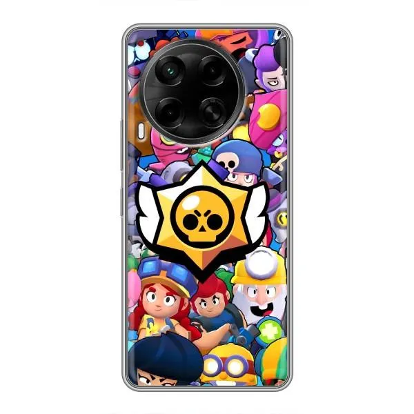 Чехол с принтом «Лого Brawl Stars» для TECNO Camon 30 (CL6)