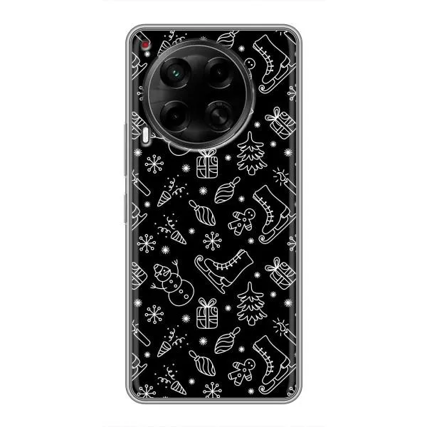 Чехол с принтом «Новогодний фон» для TECNO Camon 30 (CL6) Чехол с принтом «Новогодний фон» для TECNO Camon 30 (CL6)