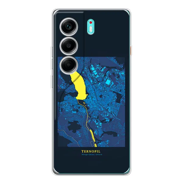 Чехол с принтом «Тернополь» для TECNO Camon 40