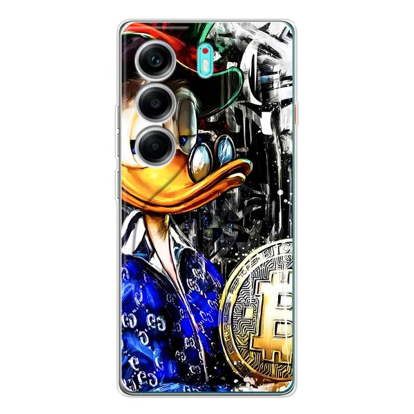 Чохол з принтом «Біткойн Скрудж» для TECNO Camon 40