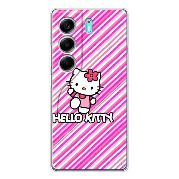 Чохол з принтом «Hello Kytty» для TECNO Camon 40