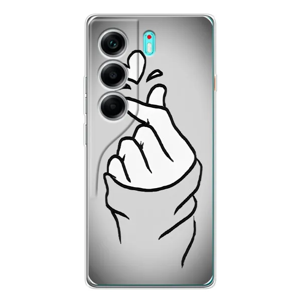 Чехол с принтом «Значок Love» для TECNO Camon 40