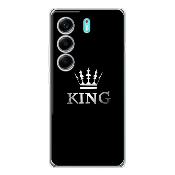 Чохол з принтом «KING» для TECNO Camon 40