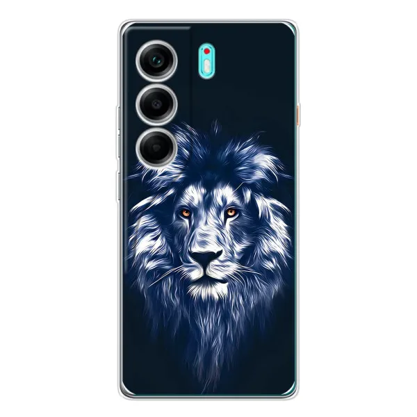 Чехол с принтом «Синий Лев» для TECNO Camon 40