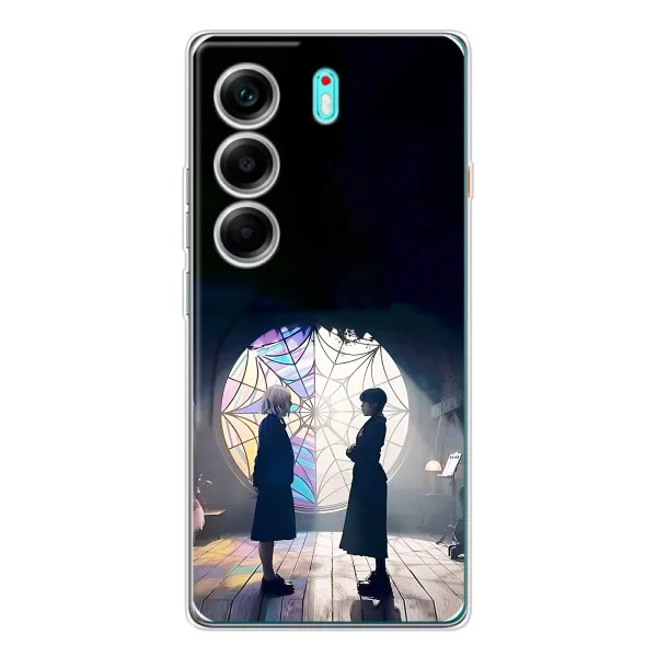 Чехол с принтом «Уэнздей и Инид» для TECNO Camon 40