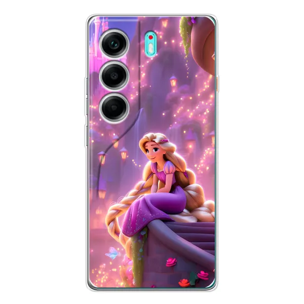 Чохол з принтом «Рапунцель у замку» для TECNO Camon 40