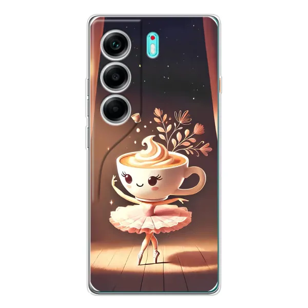 Чохол з принтом «Балерина капучина» для TECNO Camon 40