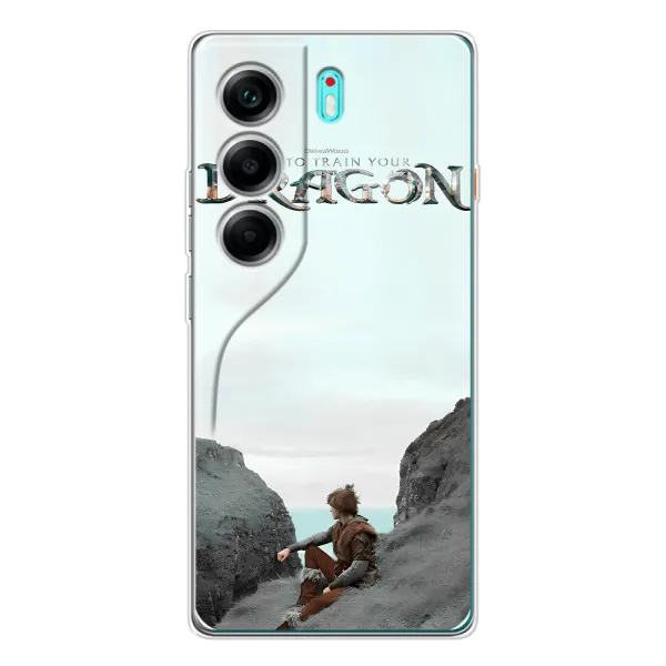 Чехол с принтом «Дракон лого» для TECNO Camon 40