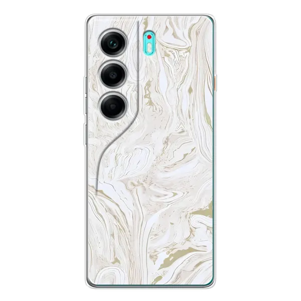 Чехол с принтом «Белый мрамор» для TECNO Camon 40