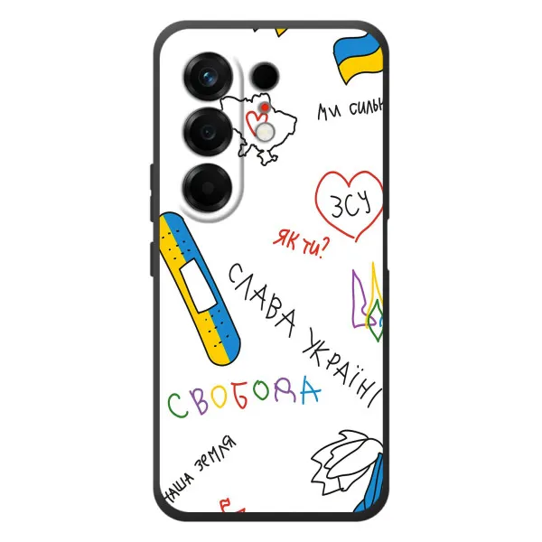 Чехол с принтом «Стикер» для TECNO Camon 50