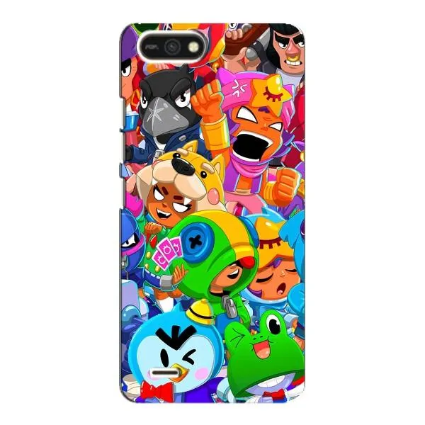 Чохол з принтом «Герої Бравл Старс» для TECNO POP 2F