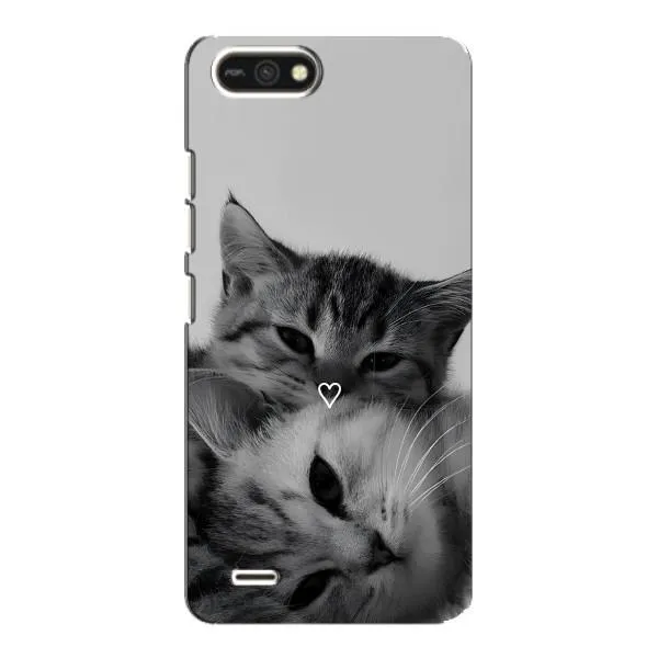 Чохол з принтом «Пара котів» для TECNO POP 2F Чохол з принтом «Пара котів» для TECNO POP 2F