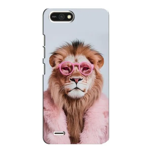Чехол с принтом «Лев в очках» для TECNO POP 2F