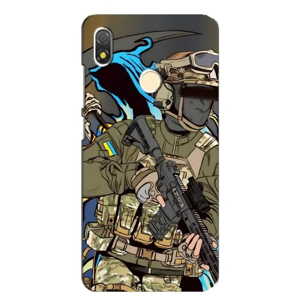 Чехол с принтом «Воин ВСУ» для TECNO POP 3 Чехол с принтом «Воин ВСУ» для TECNO POP 3