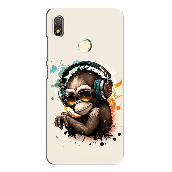 Чехол с принтом «Макака в наушниках» для TECNO POP 3