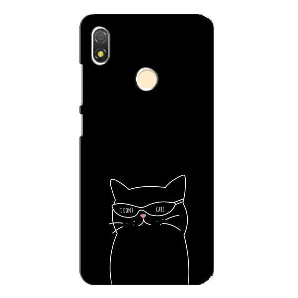 Чехол с принтом «Равнодушный кот» для TECNO POP 3