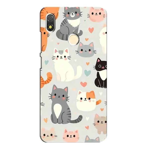 Чехол с принтом «Коллаж котов» для TECNO POP 3