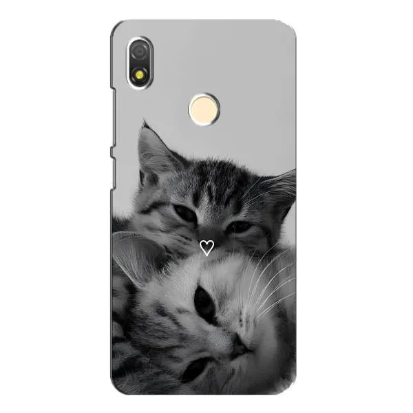 Чехол с принтом «Пара котов» для TECNO POP 3