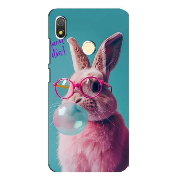 Чехол с принтом «Кролик в очках» для TECNO POP 3