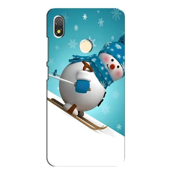 Чехол с принтом «Снеговик на лыжах» для TECNO POP 3 Чехол с принтом «Снеговик на лыжах» для TECNO POP 3