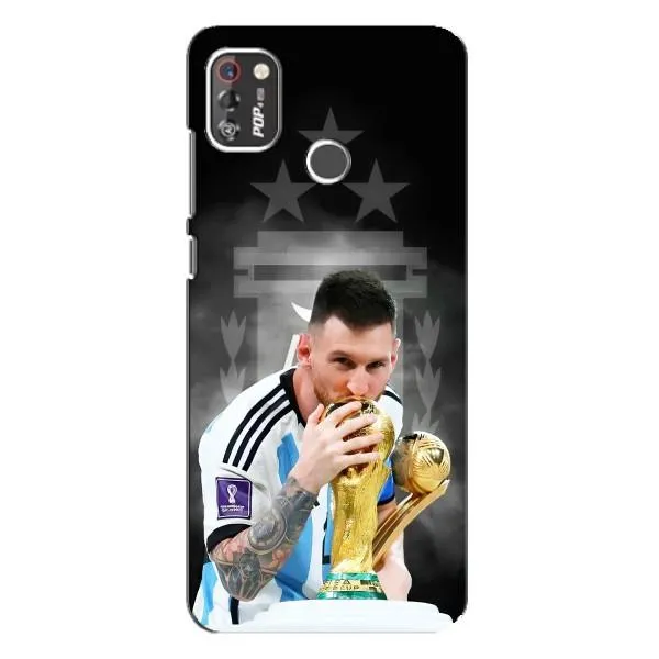 Чехол с принтом «Месси Чемпион» для TECNO POP 4 Pro