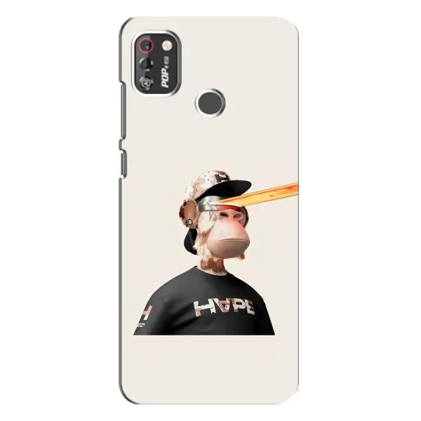 Чехол с принтом «обезьяна NFT в очках» для TECNO POP 4 Pro