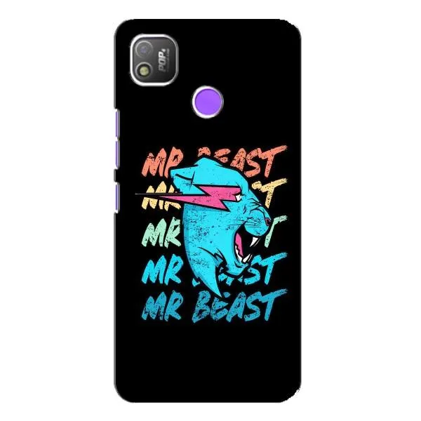 Чехол с принтом «logo Mr beast» для TECNO POP 4