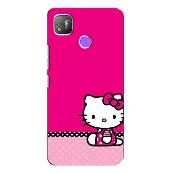Чохол з принтом «Girl KITTY» для TECNO POP 4