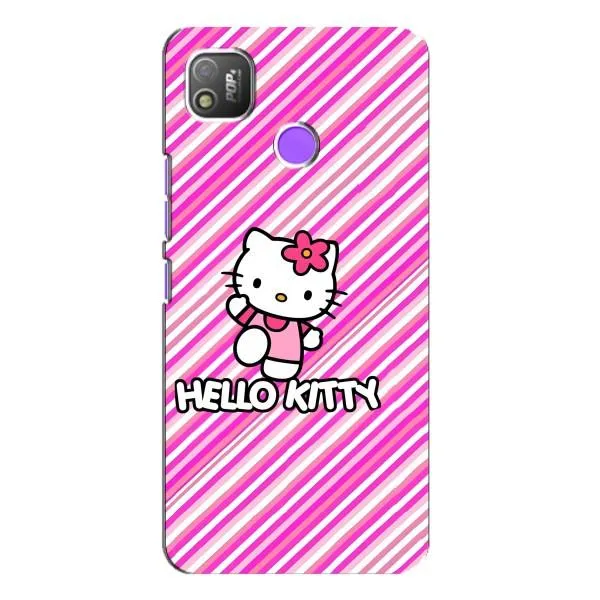 Чохол з принтом «Hello Kytty» для TECNO POP 4