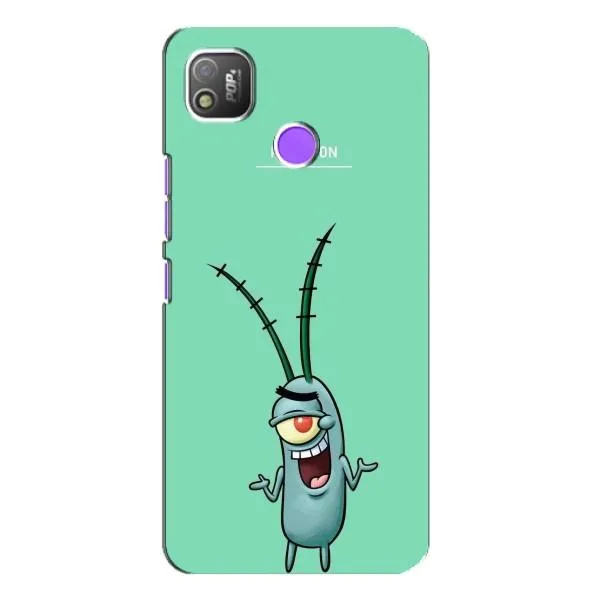 Чохол з принтом «Персонаж Планктон» для TECNO POP 4 Чохол з принтом «Персонаж Планктон» для TECNO POP 4