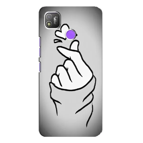 Чехол с принтом «Значок Love» для TECNO POP 4