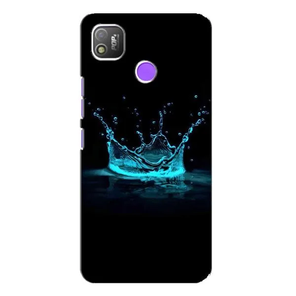 Чохол з принтом «Крапля корони» для TECNO POP 4