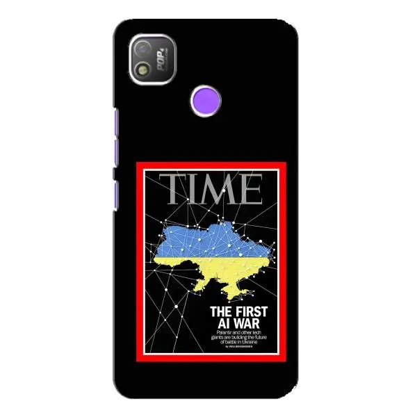 Чохол з принтом «TIME Ukraine» для TECNO POP 4 Чохол з принтом «TIME Ukraine» для TECNO POP 4