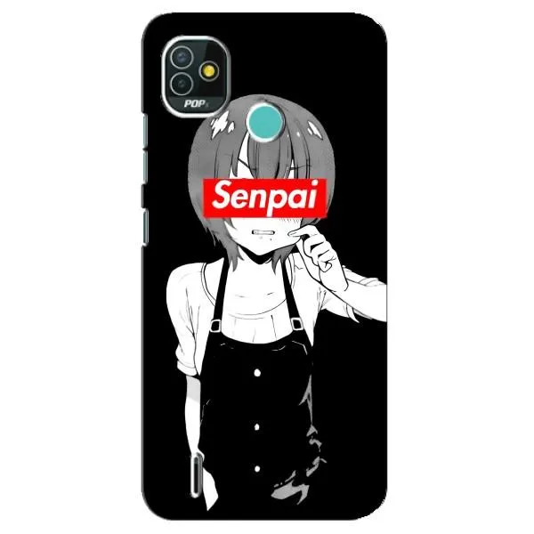 Чохол з принтом «Senpai» для TECNO Pop 5 (BD2p) Чохол з принтом «Senpai» для TECNO Pop 5 (BD2p)