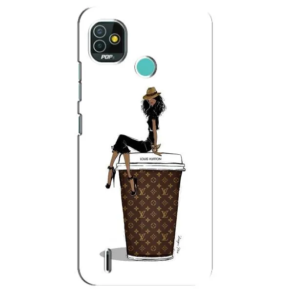 Чехол с принтом «кофе LOUIS VUITTON» для TECNO Pop 5 (BD2p) Чехол с принтом «кофе LOUIS VUITTON» для TECNO Pop 5 (BD2p)