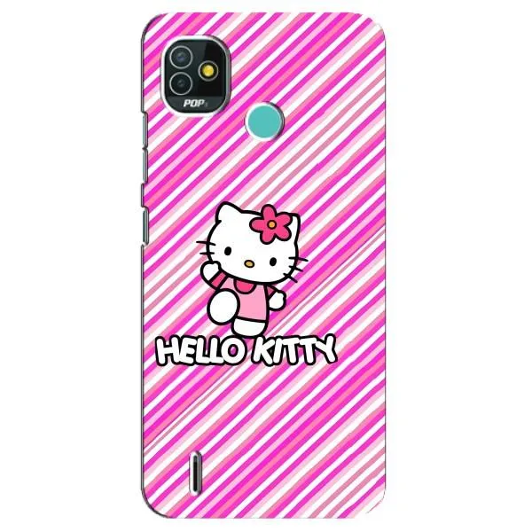 Чохол з принтом «Hello Kytty» для TECNO Pop 5 (BD2p)