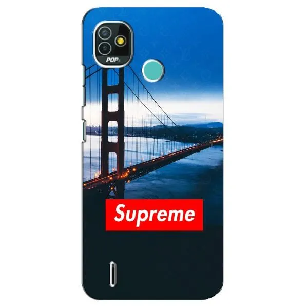 Чохол з принтом «Стиль Supreme» для TECNO Pop 5 (BD2p)