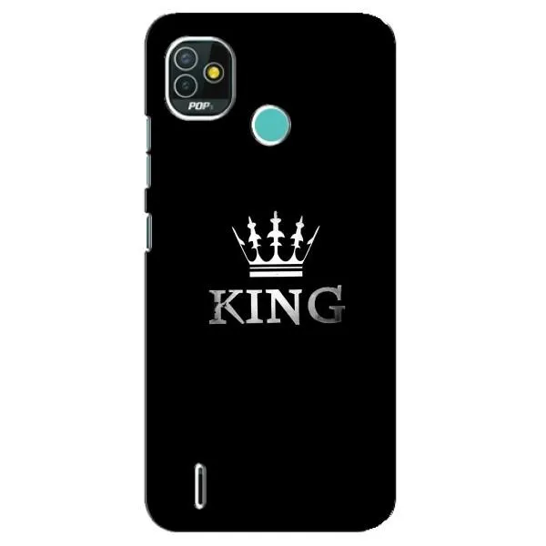 Чохол з принтом «KING» для TECNO Pop 5 (BD2p)