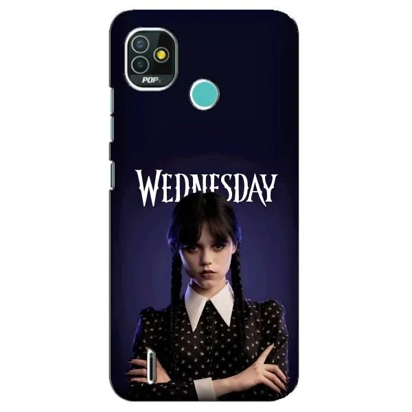 Чехол с принтом «Wednesday» для TECNO Pop 5 (BD2p)