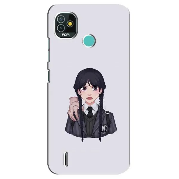 Чехол с принтом «Уэнздей и Вещь» для TECNO Pop 5 (BD2p) Чехол с принтом «Уэнздей и Вещь» для TECNO Pop 5 (BD2p)
