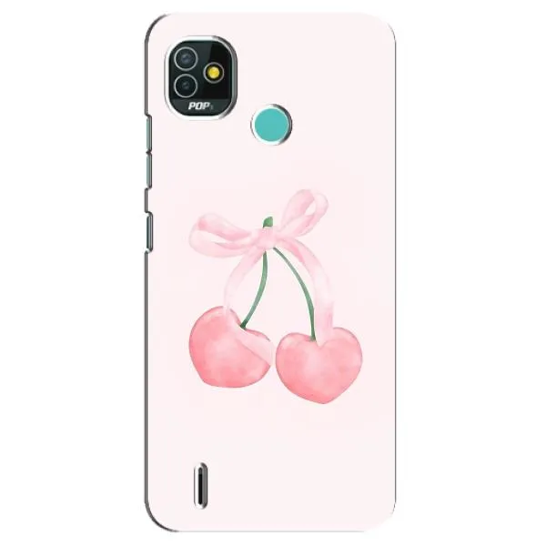 Чехол с принтом «Розовые вишни» для TECNO Pop 5 (BD2p)